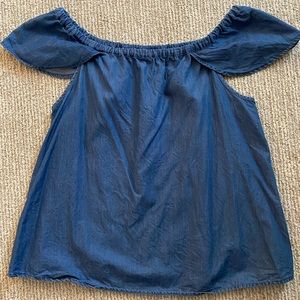 J.Crew Off the Shoulder Jean Top
